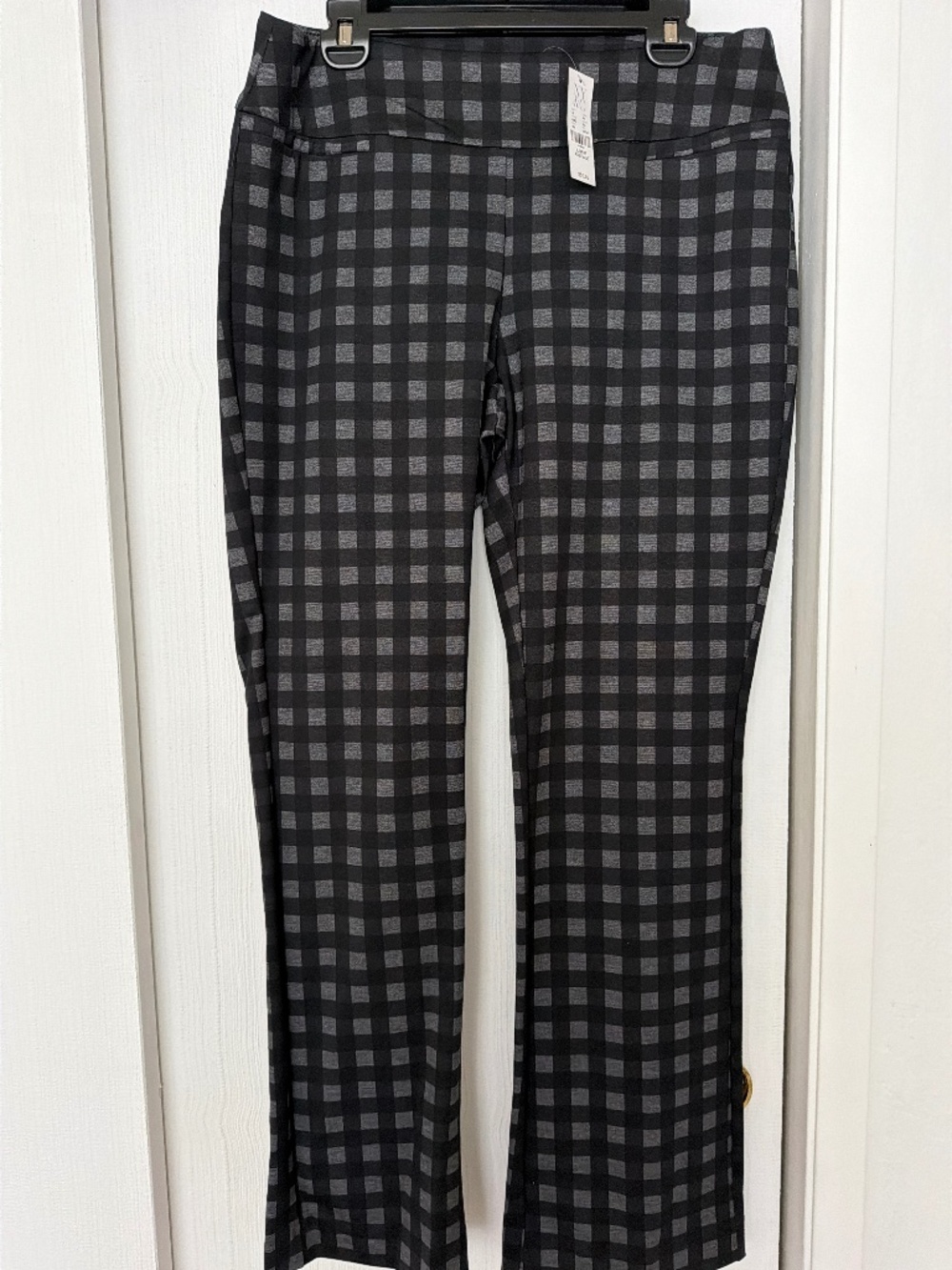 New York & Company Plaid Check Pants Size L NWT